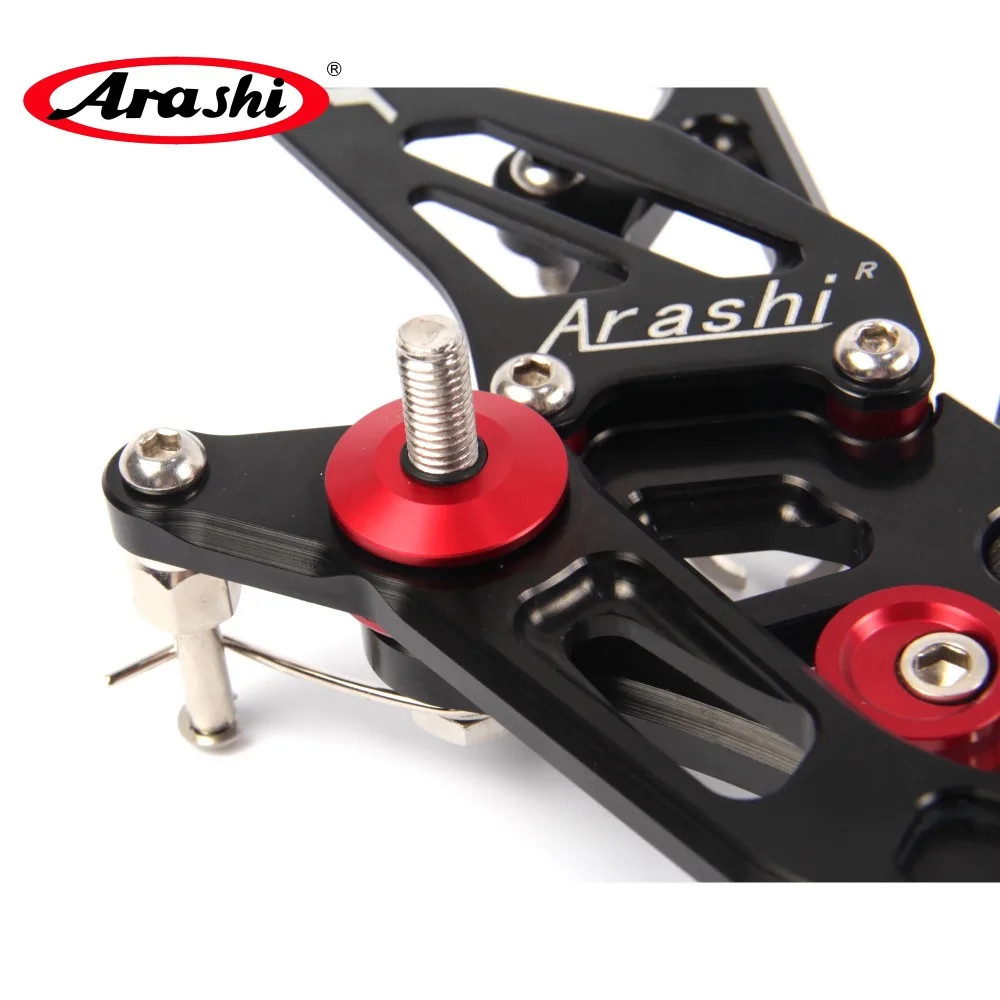 Регулируемые подножки Arashi для TRIUMPH Speed Triple 1050 2005 - 2010 CNC всадника заднего хода 2006 2007