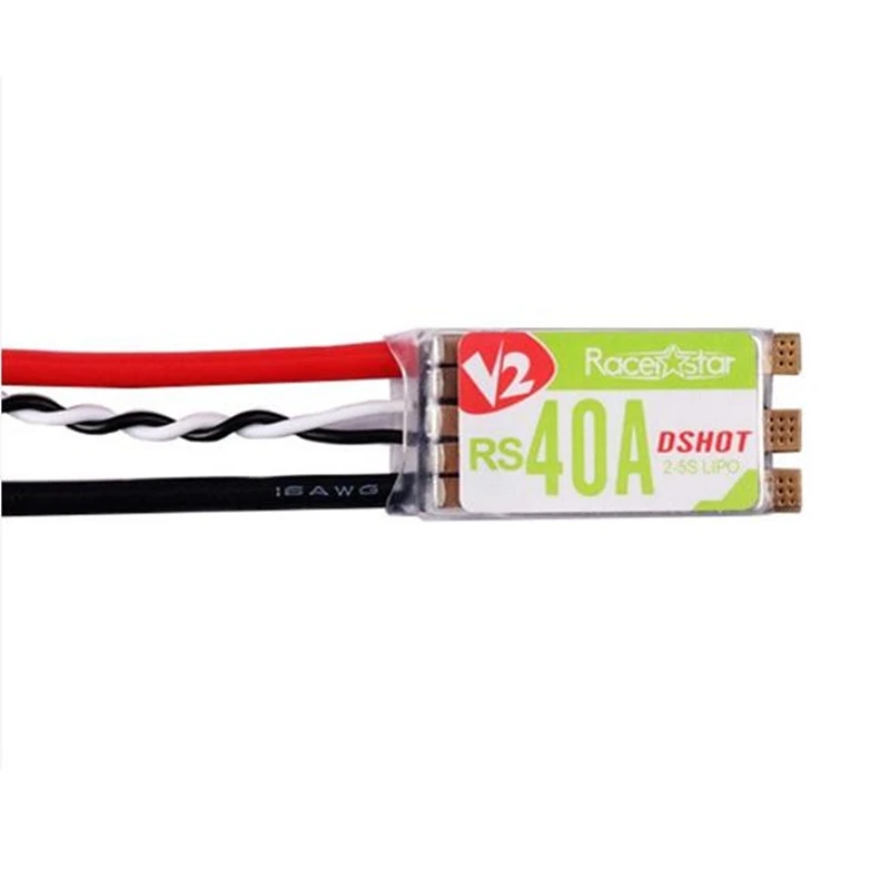 Гоночный Мультикоптер Racerstar RS40A V2 40A BLHELI_S BB2 OPTO 2 5S 4 в 1 ESC Dshot 600 для FPV|4 in esc|blheli optoblheli