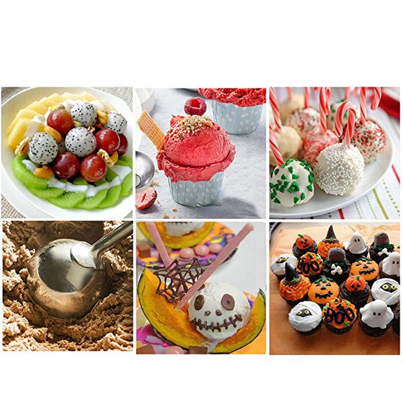 Мороженое совки 4/5/6 см Cookie Scoop Нержавеющая сталь торт триггер Шариком Мороженого