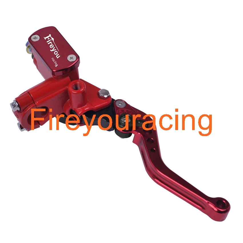 red right pump Универсальный тормозной цилиндр мотоцикла, жидкость, мотоцикл, тормозные рычаги сцепления для yamaha honda sukuzi kawasaki, гидравлический рычаг - Цвет: red right pump