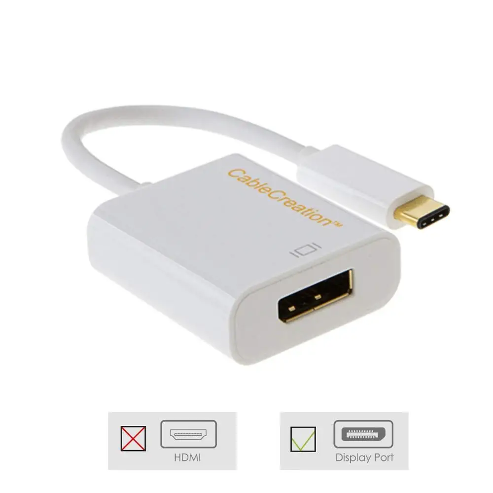 USB C к DisplayPort 4K @ 60HZ кабель типа (DP Alt Mode Thunderbolt 3 совместимый) адаптеру DP|displayport