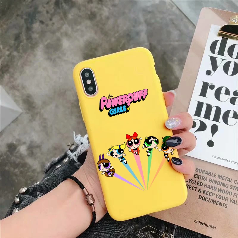 Y-5745 Powerpuff girls buttercup bubbles мягкий силиконовый карамельный цвет чехол для мобильного телефона для iPhone 11 X XR XS MAX 6 7 8 plus 6s - Цвет: Y-5745