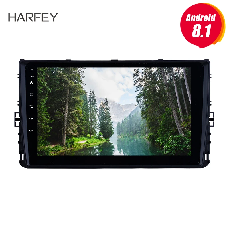 Автомобильный мультимедийный плеер Harfey 2Din Android 8 1 9 дюймов GPS для VW Volkswagen 2018 Passat Golf