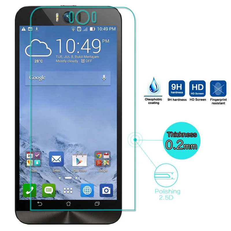 2.5D Закаленное стекло для Asus Zenfone ZE550ML ZE551ML Laser ZE500KL Max ZC550KL ZD551KL ZD550KL ZE551KL ZE500CL
