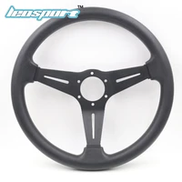 pu leather aluminum frame 350mm steering wheel racing light concavity game steering wheel