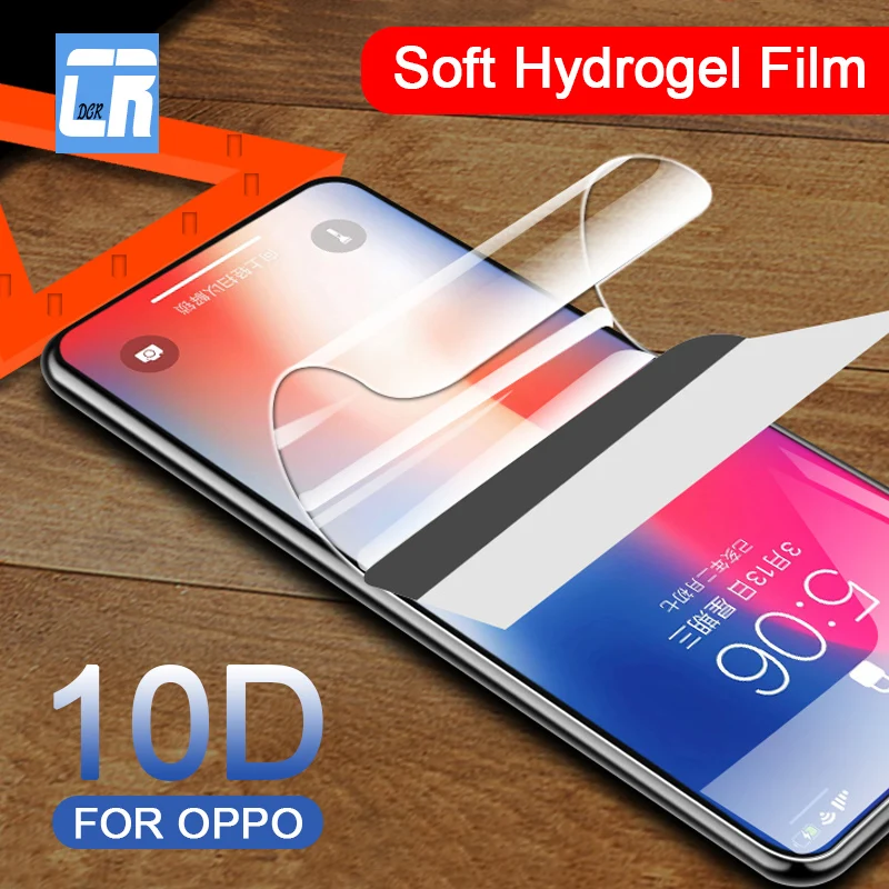 HD 10D полное покрытие мягкая Гидрогелевая пленка для OPPO R17 R15 R11 R9 R9S R11S Plus Защита