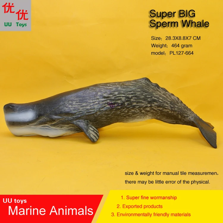 

SUPER BIG Sperm Whale (Spermacet Whale) Simulation model Marine Animals Sea Animal kids gift educational props