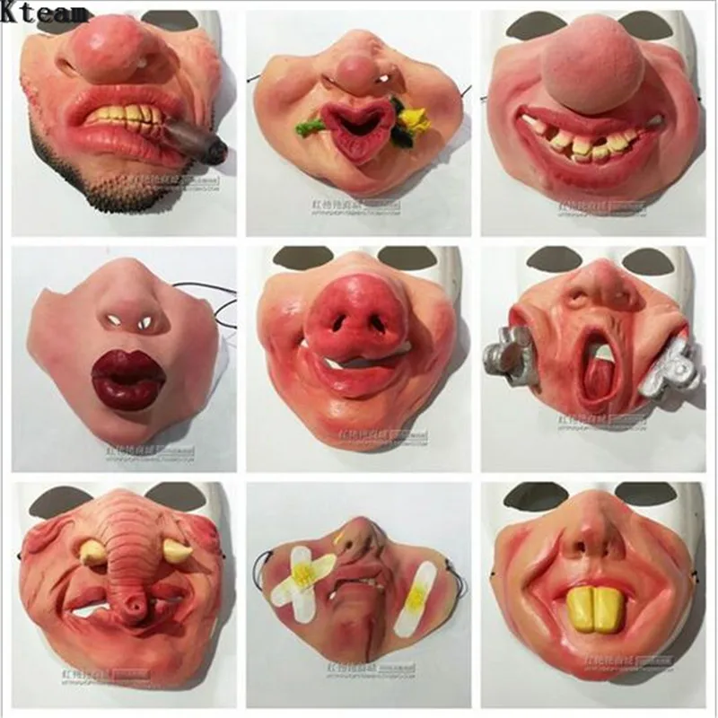 2017 Горячая Распродажа забавные Вечерние Маски латекс клоун косплей половинки