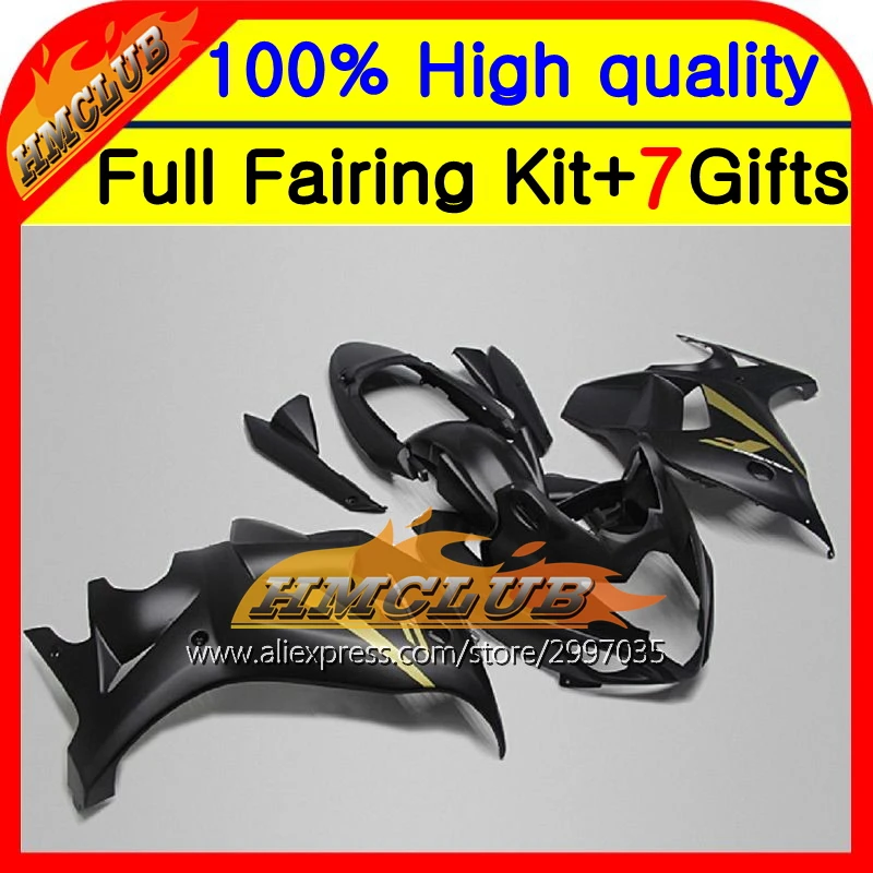 Корпус для SUZUKI GSX650F 08 09 10 11 12 13 GSX 650F Flat black 77HM38 GSXF650 2008 2009 2010 2011 2012 2013|body 12|body blackbody 1/10 |