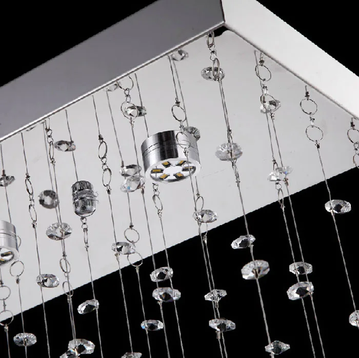 Modern LED Crystal Lamp Restaurant Bedroom Light K9 Ball Rectangular Entrance Hallway Ceiling Lights | Лампы и освещение