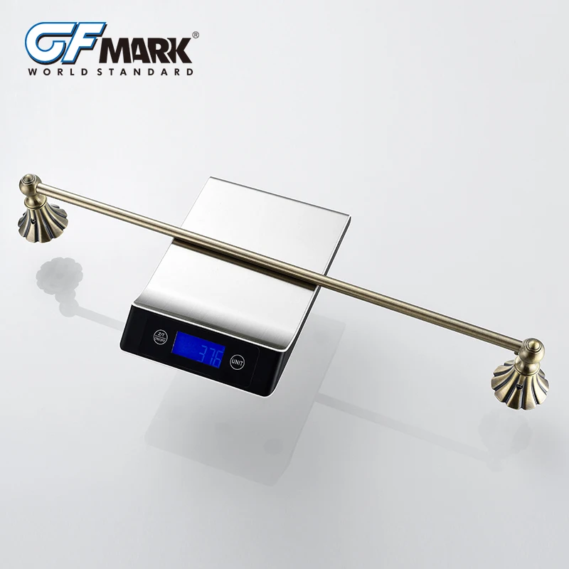 Античная вешалка для полотенец GFmark медная основа матовая ванной комнаты Toallero