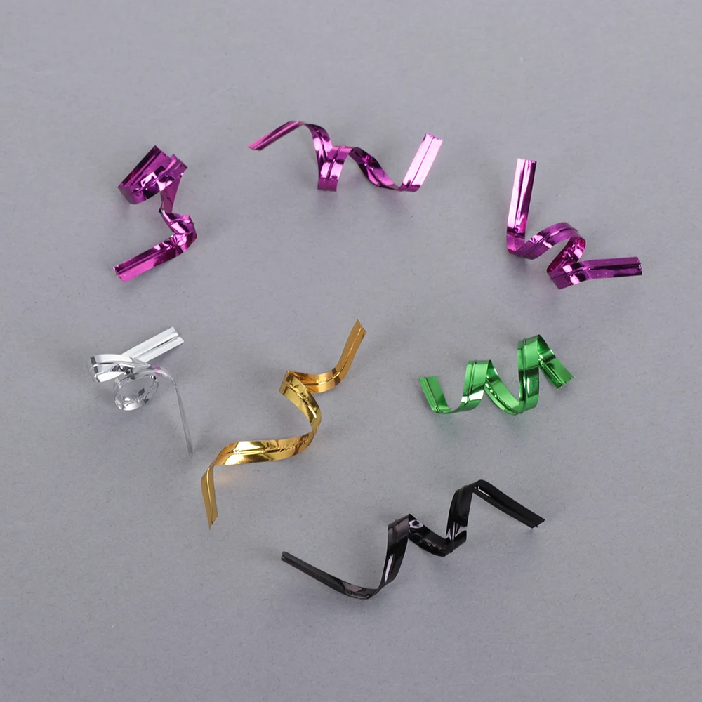 800 шт./упак. 8 см цветные металлические плетеные стяжки проволочный целлофановый