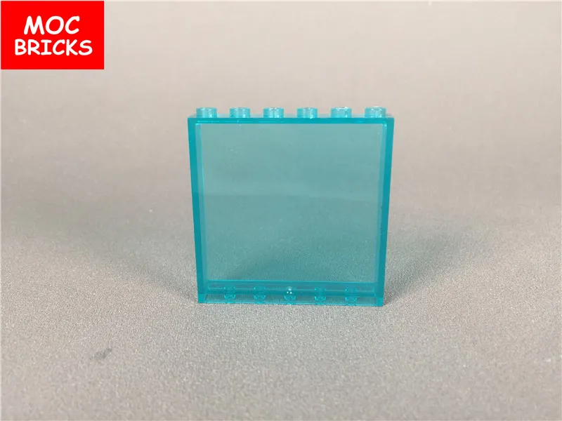 4 предмета/лот Paneele Fenster элемент 1x5x6 прозрачный Klar 59349 rebrickable Строительные блоки
