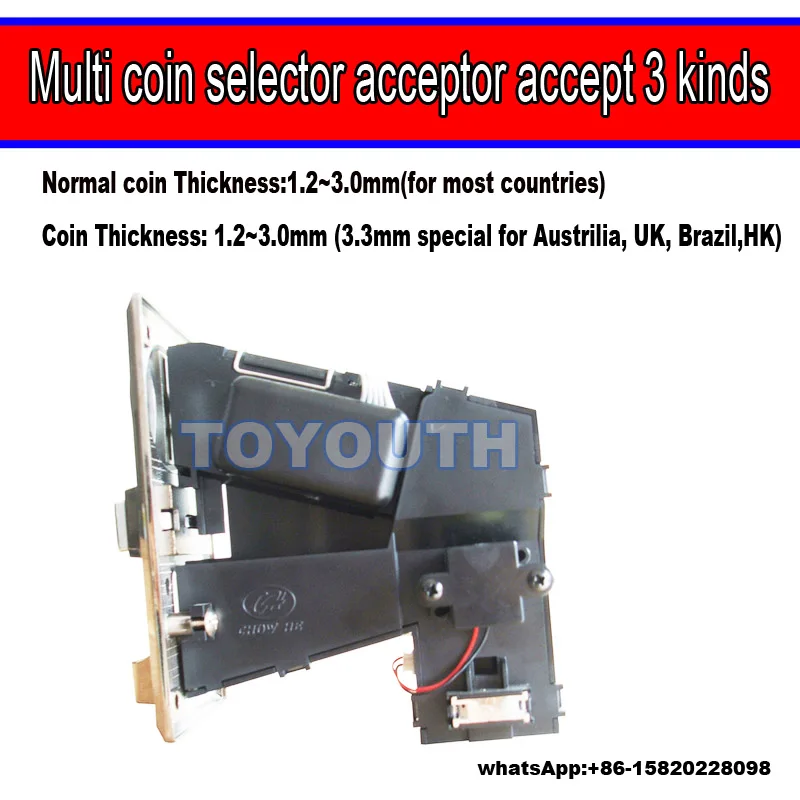 Мульти монетоприемник электронный от 1 до 3 монет Расширенный JY 928 ЦП монеты