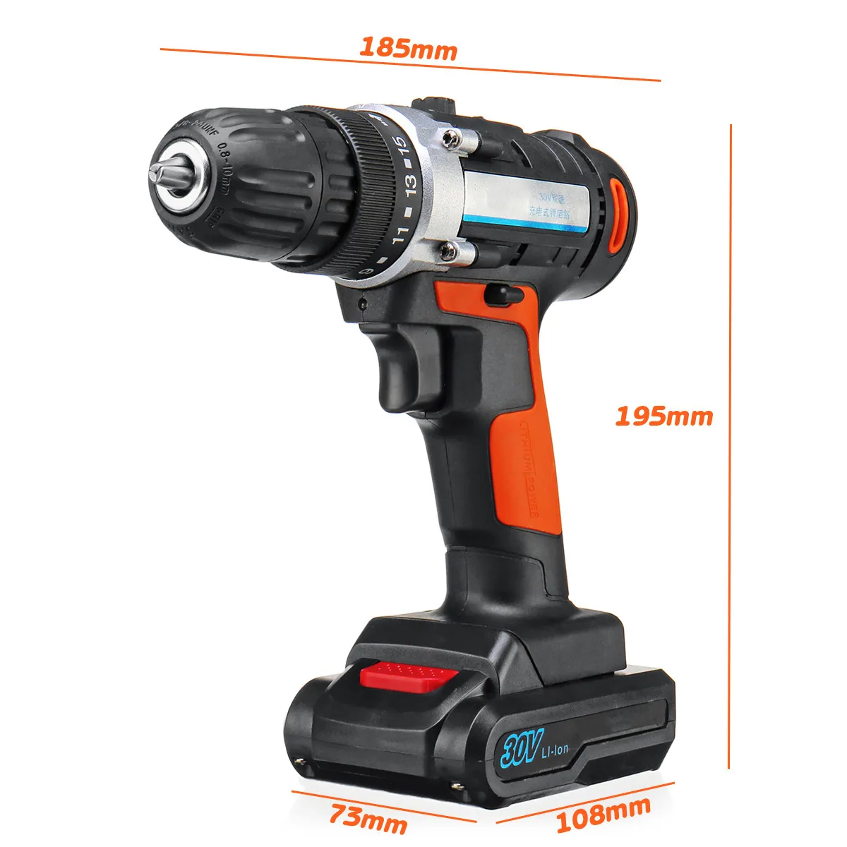 

Electric Screwdriver 30V Max Cordless Drill Rechargeable Power Drill Driver Wireless Electric Screwdriver with 2 Li-ion Batterie