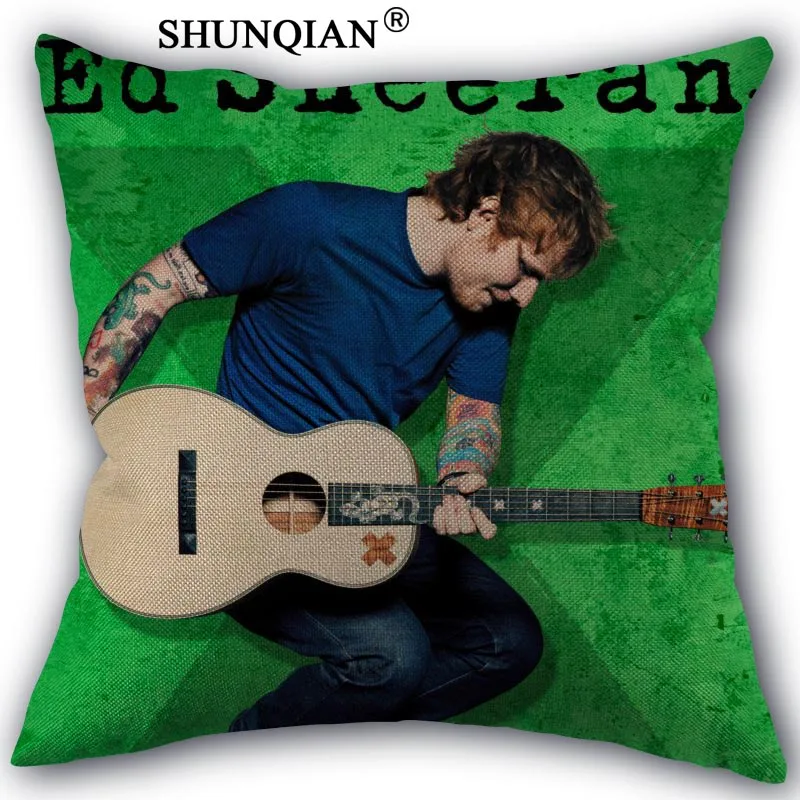 Ed Sheeran хлопковая льняная Наволочка на заказ домашние текстильные украшения одна сторона наволочки 45x45 см