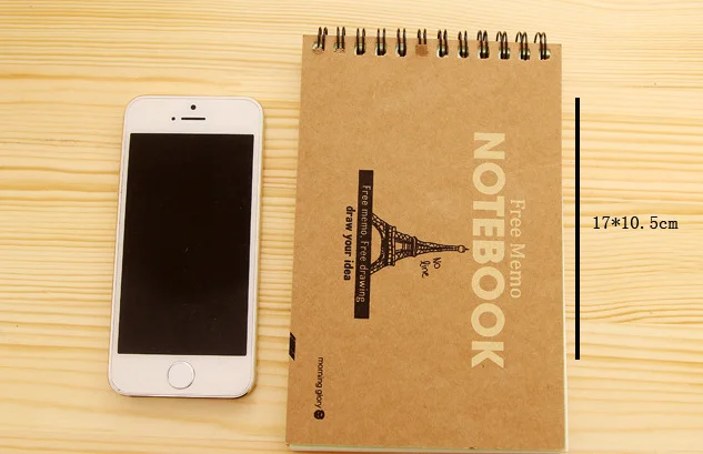 

Creative Korea stationery Vintage kraft blank Notebook Journal Planner Draw Hand-Painted Graffiti Sketchbook For Kids Gift