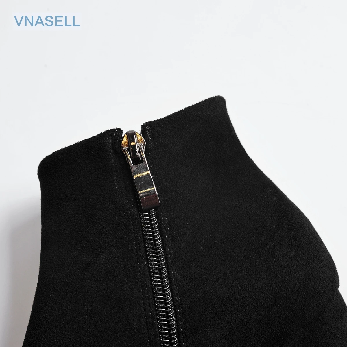 Модные ботильоны Vnasell из натуральной кожи с круглым носком на квадратном каблуке