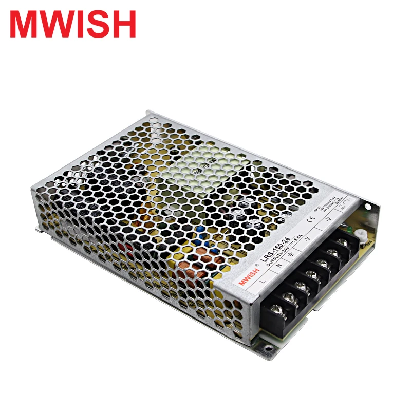 Mwish LRS импульсный источник питания 150 24 один Выход ac dc Вт В источника