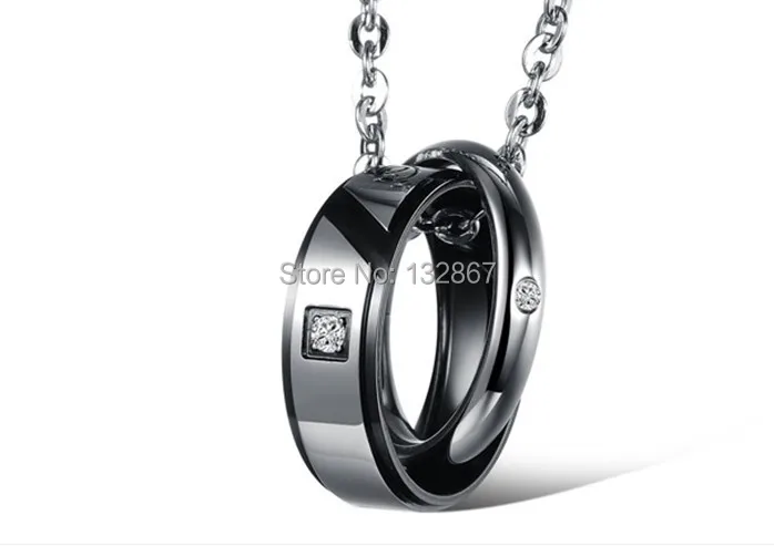 Пара из нержавеющей стали &quotнастоящая любовь&quot цепочка с кулоном &quotобещание&quot