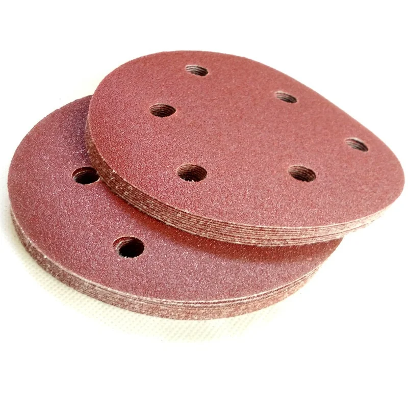 

40#~1500 # Sandpaper 5"inch 6 Hole Hook & Loop Sanding Disc Sand Sheet for Abrasive