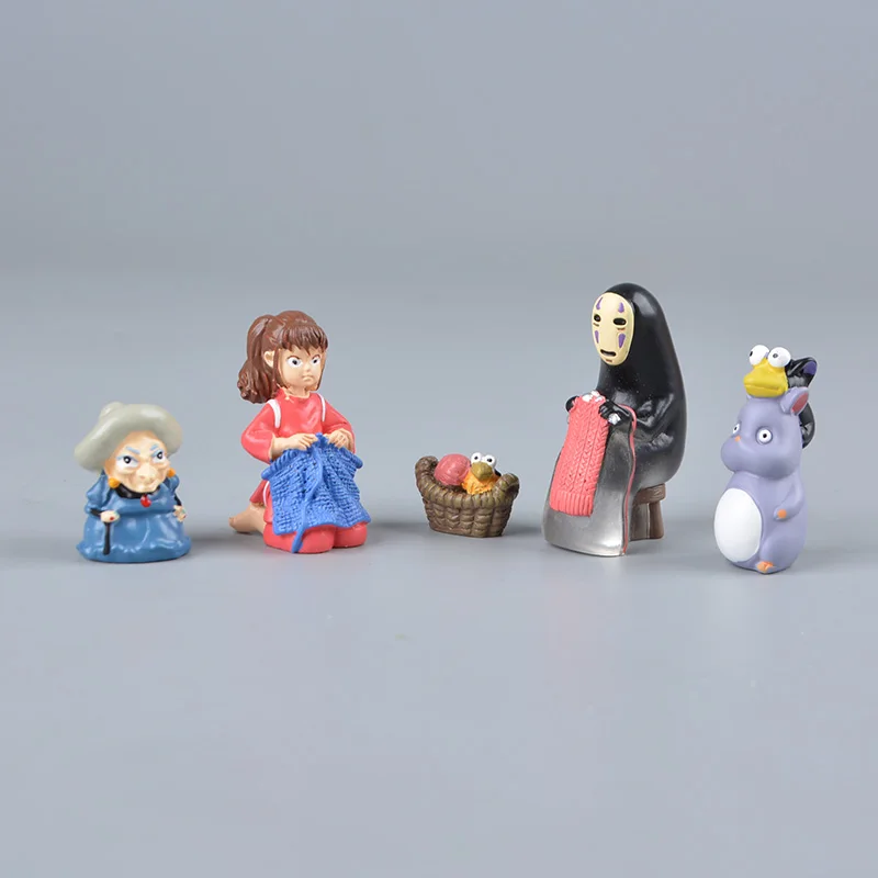H Koteta японское аниме студия Ghibli Унесенные призраками фильм Chihiro No Face Man модель мини-фигурка Хаяо Миядзаки украшения - Цвет: H