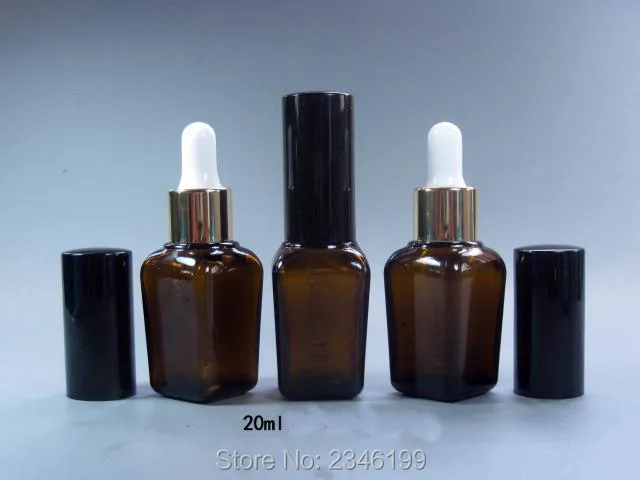 10 мл 15 20 30 50 КОРИЧНЕВЫЕ БУТЫЛКИ с пипеткой Квадратная бутылка для масла образцов