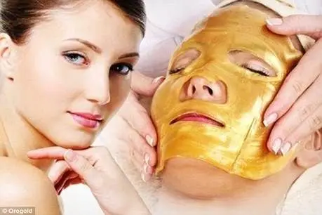 Маска для лица ZANABILI 24K GOLD Active маска с эффектом блеска роскошная Спа против морщин
