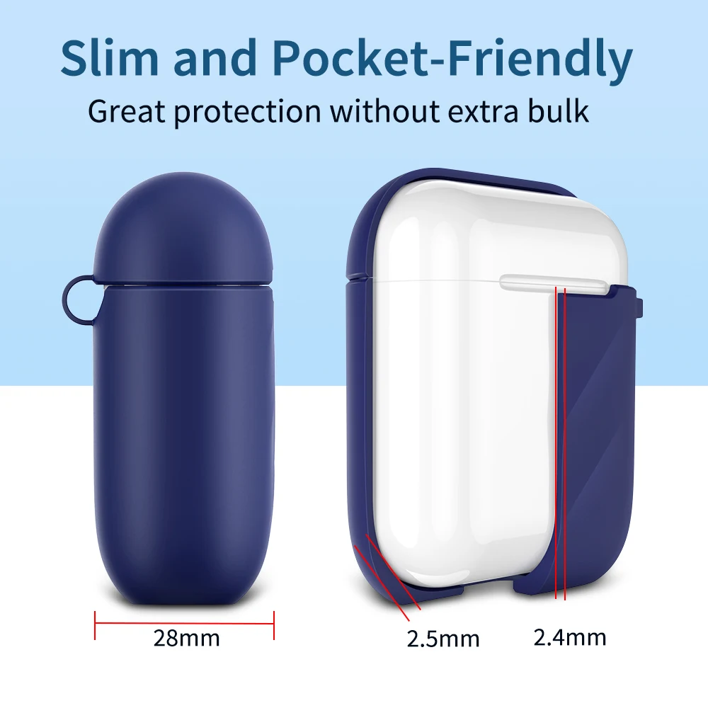 ESR мягкий тонкий силиконовый чехол для AirPods 2 ударопрочный защитный чехол пульсация ТПУ чехол для зарядки AirPods 1