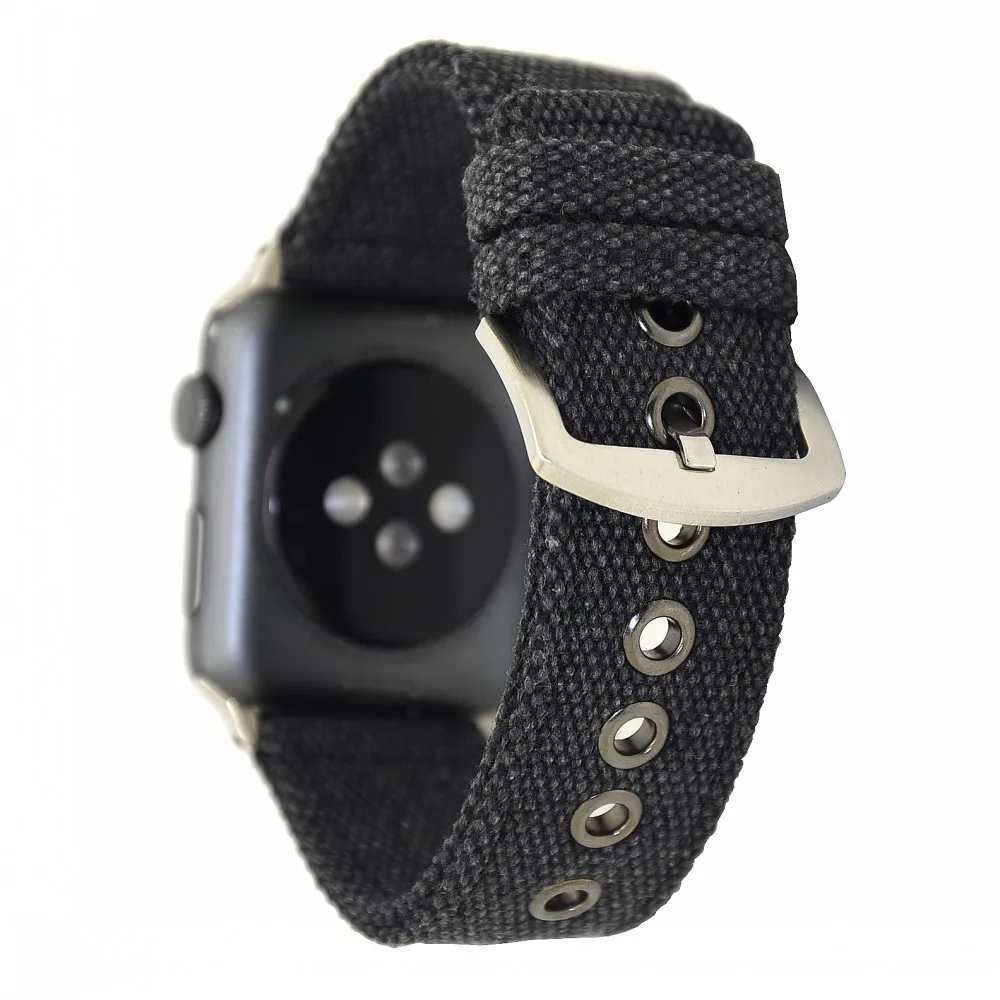 Холщовый ремешок для Apple Watch SE Band Series 6 5 4 3 браслет iWatch 40 мм 44 38 42 мм|apple watch band|watch