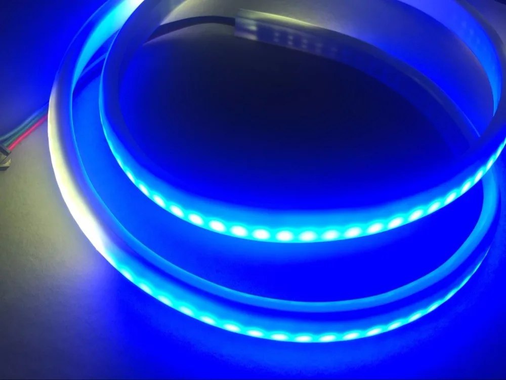 2 м DC5V SK6812 144 пикс./м адресуемый светодиодный неоновый пиксельный свет RGB полный