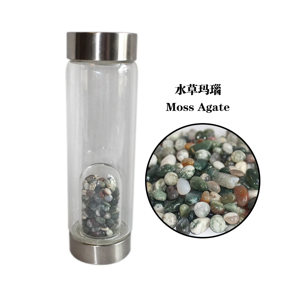 Прямая поставка товара Хрустальная кварцевая бутылка стеклянная для воды с