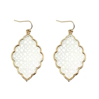 let it be two tone filigree earrings for women 2020 fashion statement jewelry dangle earrings boutique wholesale
