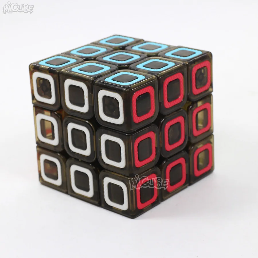Qiyi куб 2x2 3x3 4x4 5x5 Ciyuan магический скоростной Куб прозрачный черный размерные игрушки для детей QizhengS