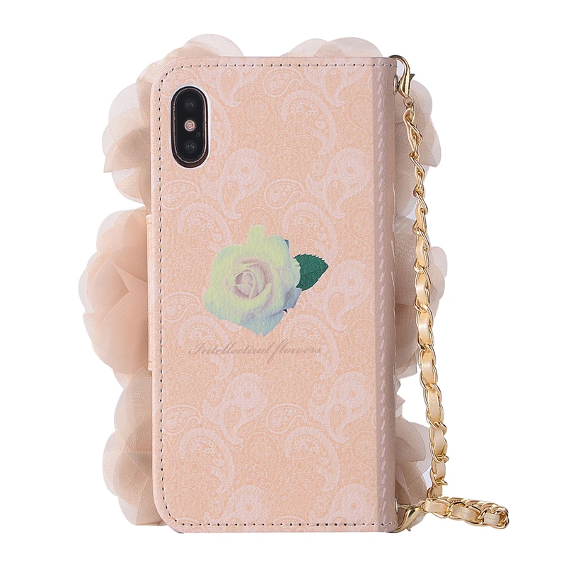 Сумки из натуральной кожи дизайн кожаный чехол для iPhone 11 Pro Max X 10 11, 6, 6 S, 7, 8 Plus, чехол-кошелек с цепи чехол для iPhone XR XS Max розовый чехол для телефона