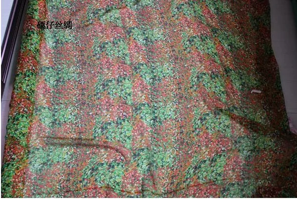 100% chiffon fabric Real silk fabrics of Rural flower color | Дом и сад