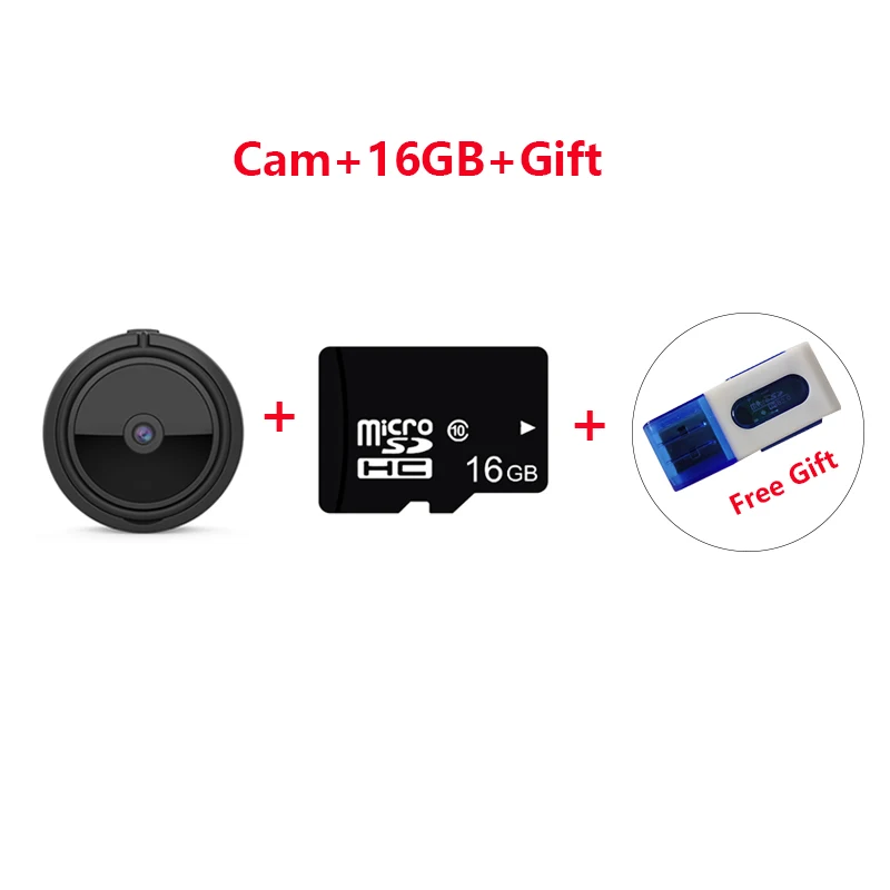 Новая Wifi IP мини камера Full HD 1080P секретная камера ИК ночного видения микро камера датчик движения камера Поддержка Скрытая TF карта - Цвет: A11 With 16GB Card