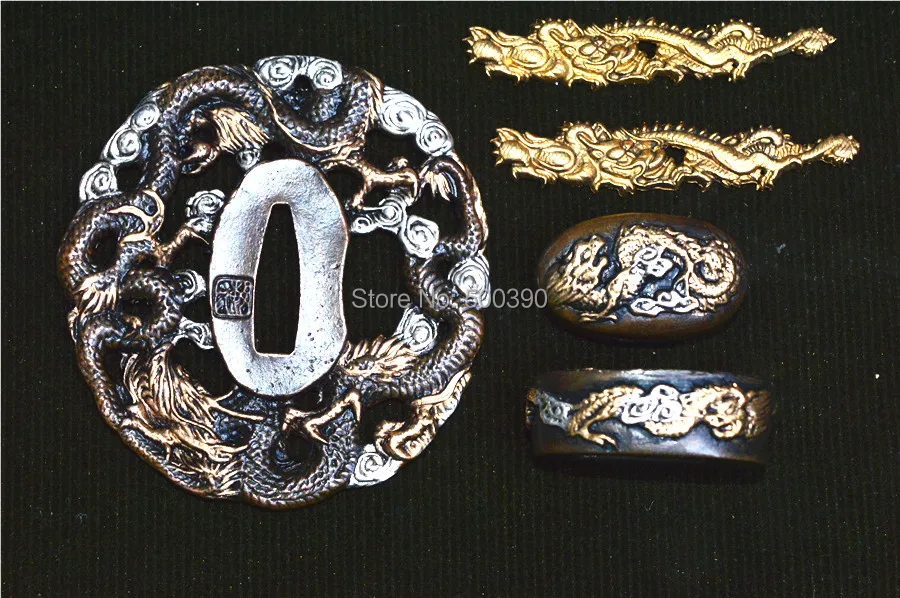 Фитинг латунный защитный Tsuba для японского катаны меч аксессуар набор с