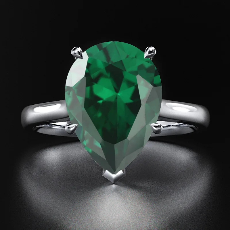 Кольцо с розовым сапфиром OneRain свадебное помолвка Белое Золото из стерлингового