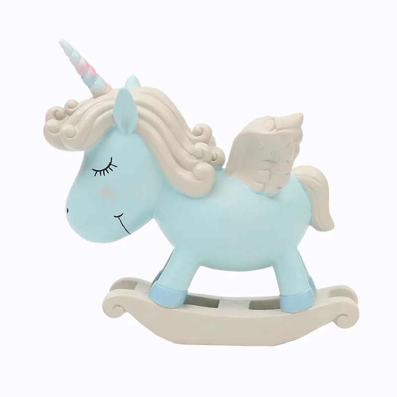 ROOGO Единорог украшения дома аксессуары милый орнамент Летающая лошадь с одним