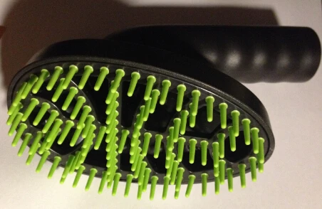 

hot sale universal type 32mm 36mm black Plastic Vacuum cleaner pet brush dog comb brush dead hair cleaner silicone teeth