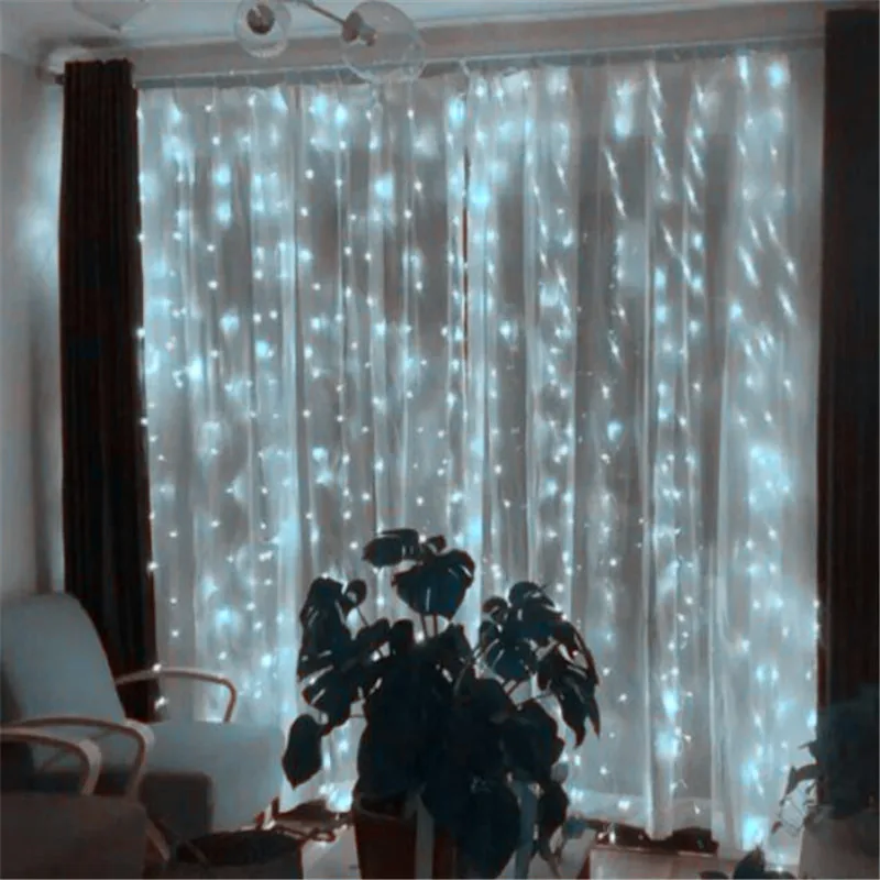220 В EU 2*2 180LED шторы строка памяти гирляндой Свадебный дом на день рождения подарок ко Дню Святого Валентина для праздника вечерние гирлянда Luminaria