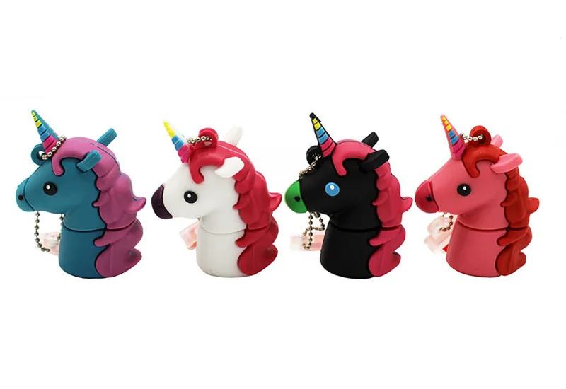 Модель usb флеш-накопителя KING SARAS cute cartoom Единорог usb 2,0 4 ГБ 8 ГБ 16 ГБ 32 ГБ 64 ГБ флешка, подарок usb
