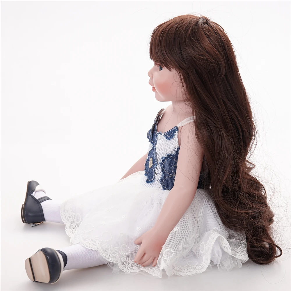 45 см американская Милая модная девочка полное тело мягкая игрушка принцесса мини