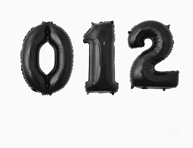 Большие черные цифры шары 30 дюймов|number balloon|number digitalnumber |