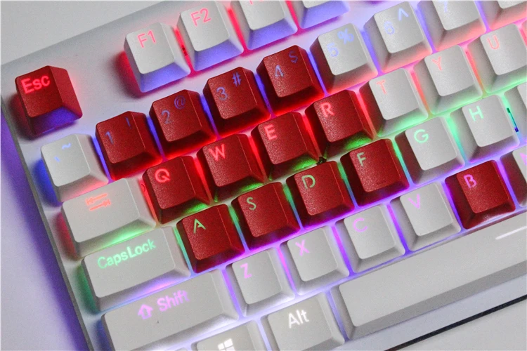 MP14 колпачки PBT для Лига Легенд двойной Цвет Keycap OEM Cherry MX Переключатель QWER и ASDF & 1234