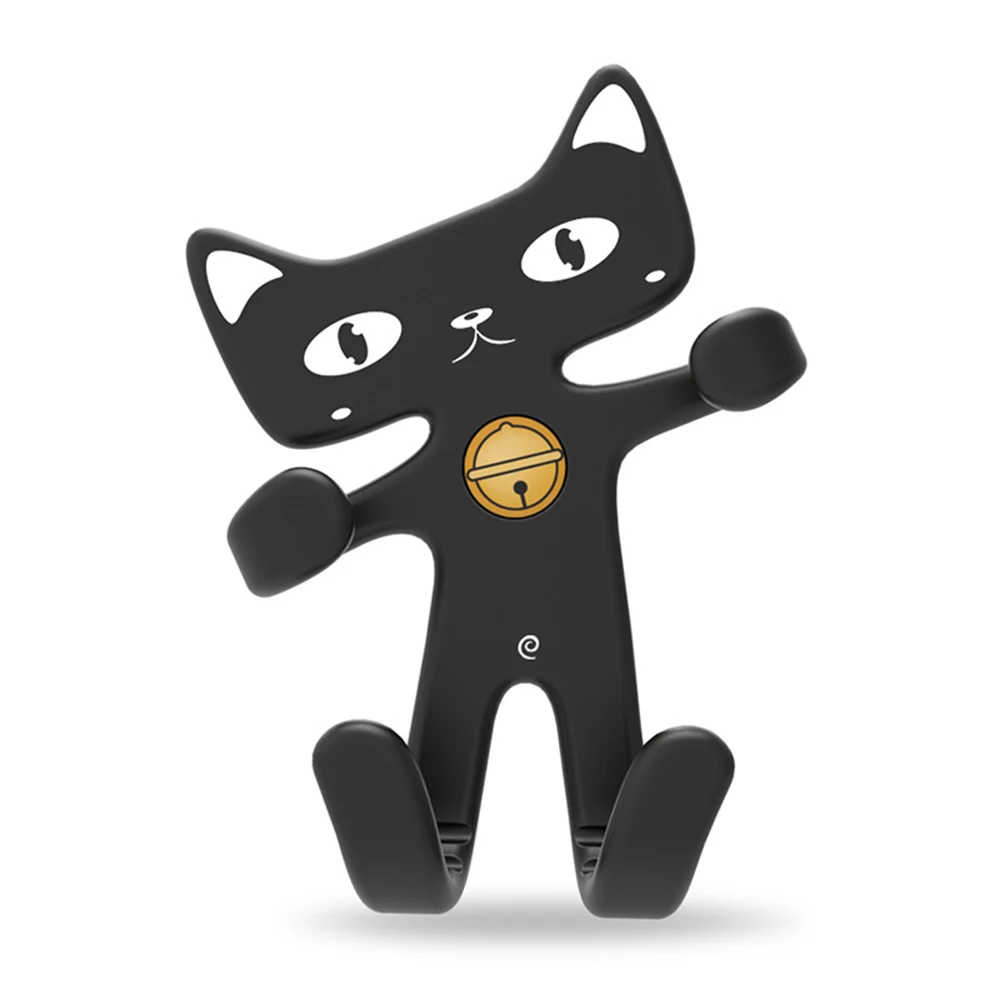 Автомобильный держатель для телефона с изображением из мультфильма Lucky Cat, силиконовый Автомобильный Кронштейн для мобильного телефона, автомобильный держатель для розетки, автомобильный держатель для сотового телефона, поддержка gps