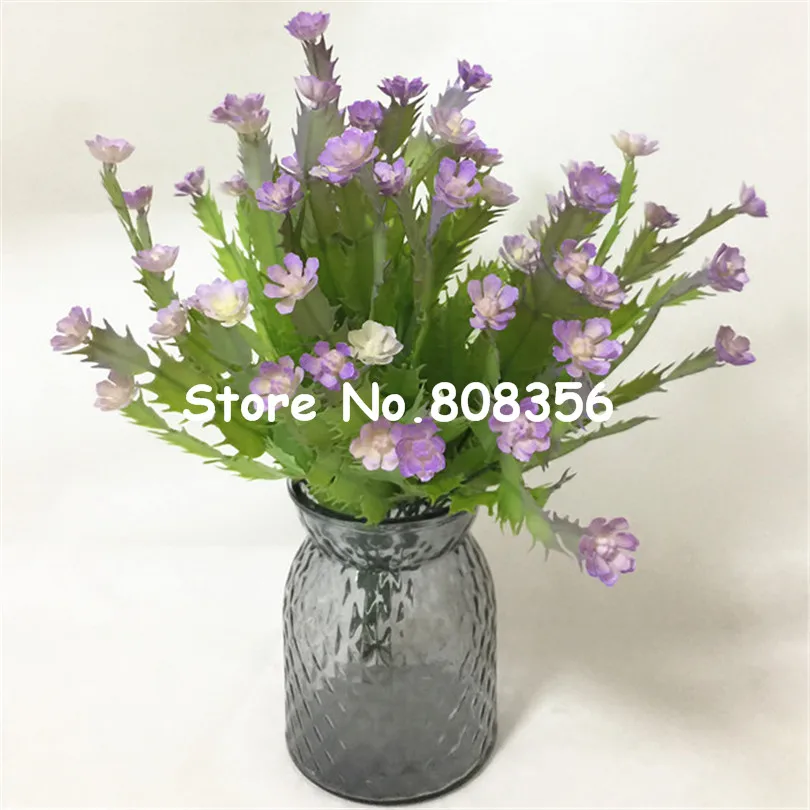 5pcs пластиковый цветок кактуса искусственный Краб кактус 5 видов цветов