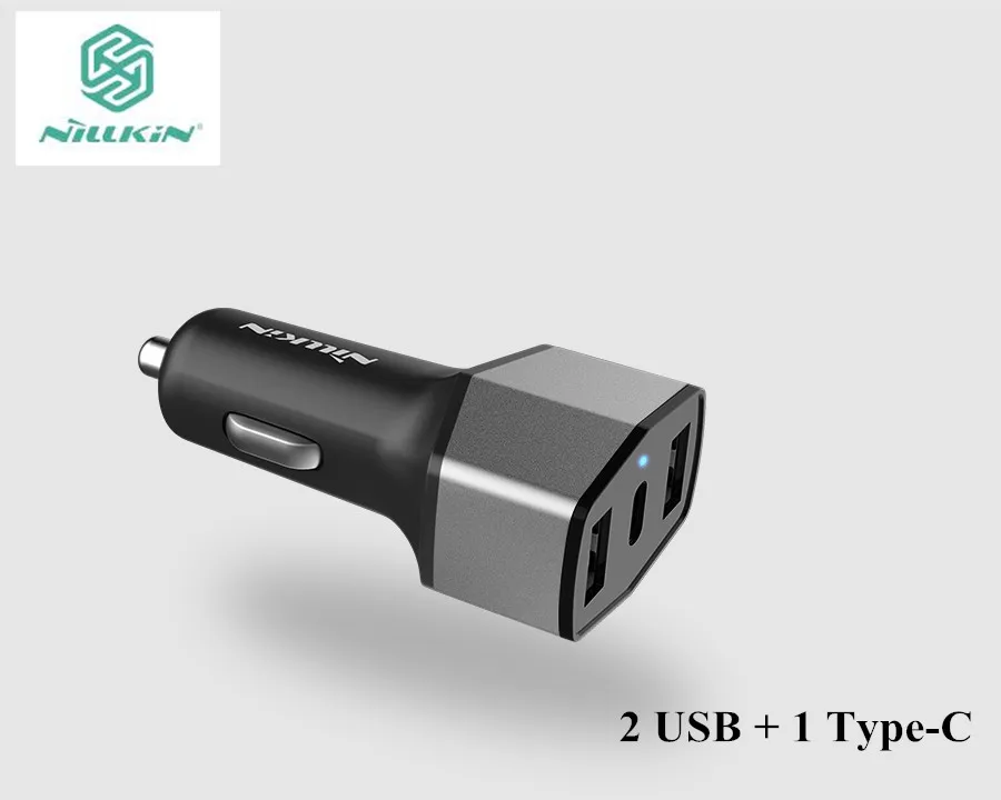 Быстрое зарядное устройство Nillkin Celerity 5 В а 2 порта USB Type-C быстрое автомобильное