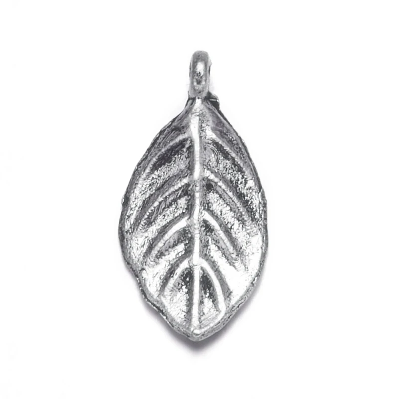 100 шт. подвески в тибетском стиле с листьями для изготовления ювелирных изделий